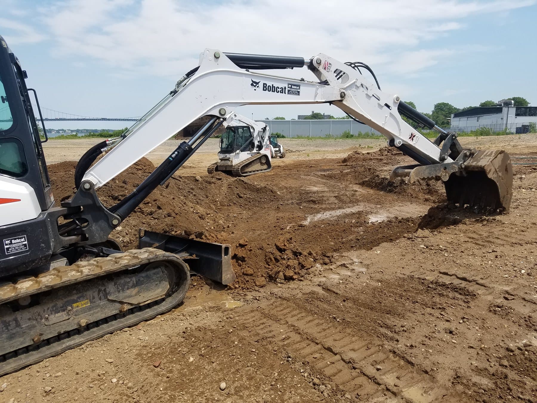 Excavation on an HTE remediation site